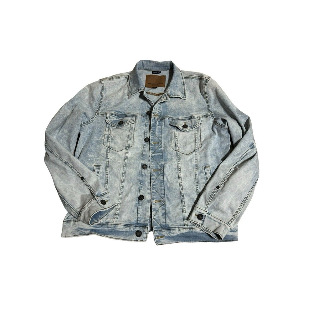 American Eagle Outfitters Extreme Flex Light Wash Men’s Denim Jacket Large
